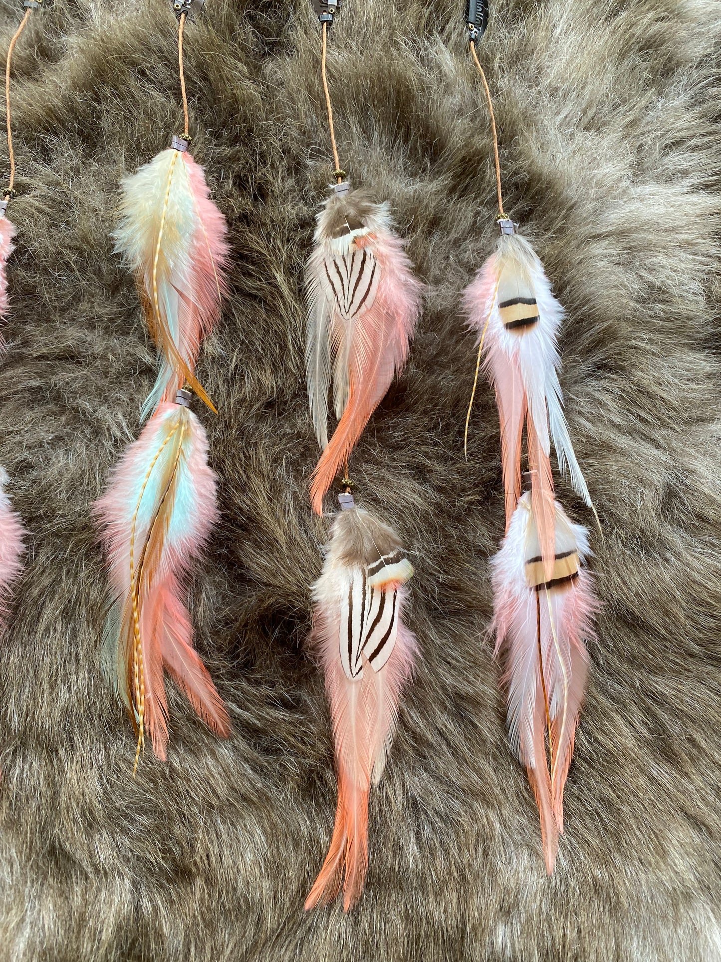 Plume Clips - Pretty Pink